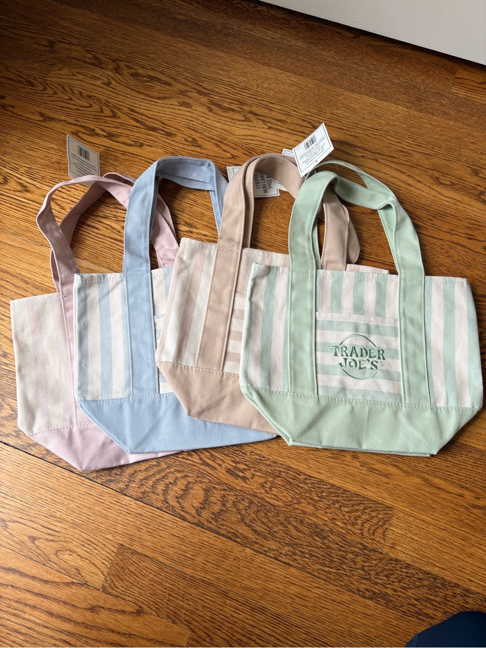 Trader Joe’s Striped Canvas Totes